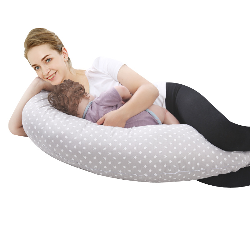 Cross-Border Pregnancy Pillow, Waist Support Side Sleeping Pillow, Baby Seat Cushion, Infant Feeding Pillow, Removable and Washable Pillowcase
