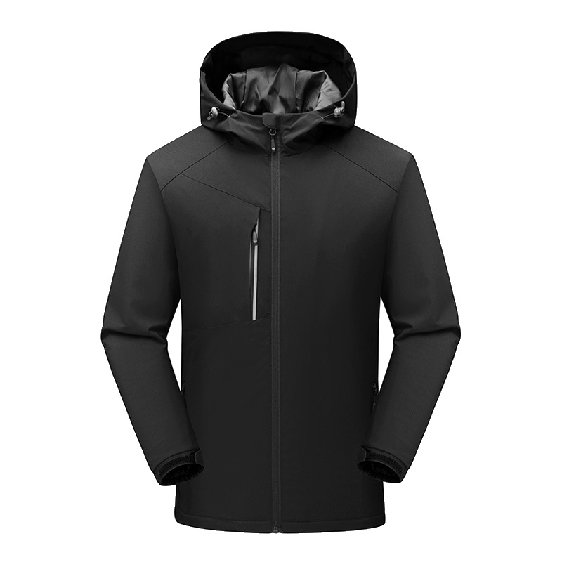 Personalizada invierno hombre deportivo al aire libre a prueba de viento impermeable chaqueta cálida chaqueta hombre empresa ropa de grupo 3 en 1