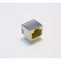 Сетевой разъем Ensheng Electronics RJ45 с кристаллическим интерфейсом / экранированный с фильтром, светодиодные фонари, прямые продажи с фабрики