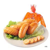 Ветчинная колбаса, острые хрустящие колбаски, закуски, кукурузные колбаски для хот-догов, колбаски на гриле, закуски, целая колбаса