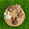 Cartoon resin with accessories, cream phone case, decorations, hairgrip, hair rope, accessory, handmade