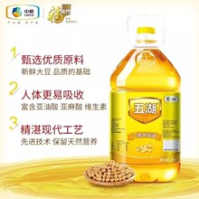 【五湖】一级大豆油5L/桶整箱大豆油