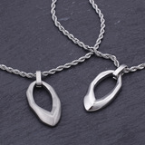 Ретро аксессуар, подвеска в форме капли из нержавеющей стали, европейский стиль, простой и элегантный дизайн, мужской стиль