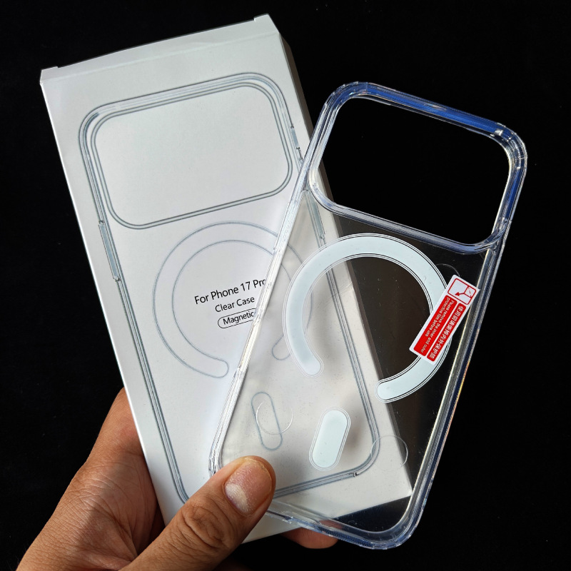 Magsafe Transparent Magnetic Phone Case Suitable for iPhone 17Air Anti-Fall and Durable Pc Hard Case Magsafe Transparent Magnetic Phone Case Suitable for iPhone 17Air Anti-Fall and Durable Pc Hard Case