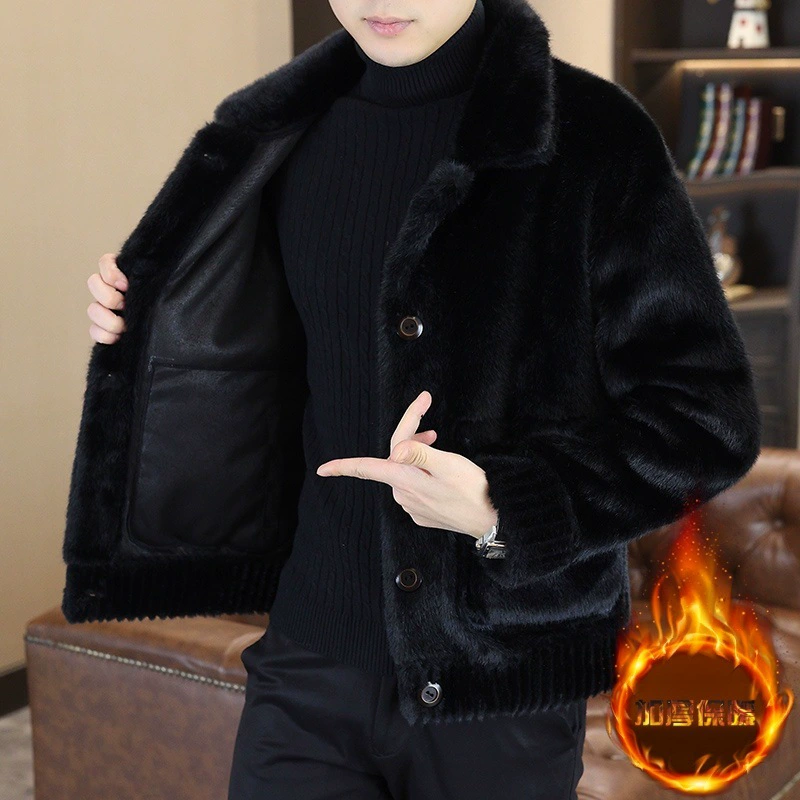Double-sided keep warm jacket, 30-50 years, western style, increased thickness
