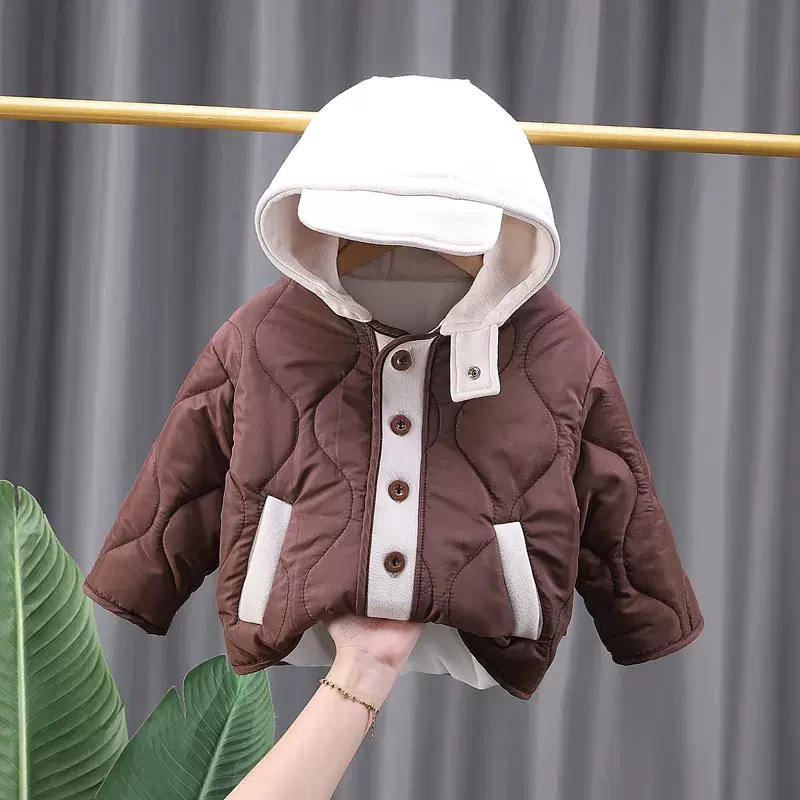 荟八季棉服冬装宝加厚棉衣男童上衣新款女童棉袄秋冬小童童装外套