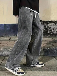 G 18076 Oversize Loose Fit American Street Jeans ������ʽţ