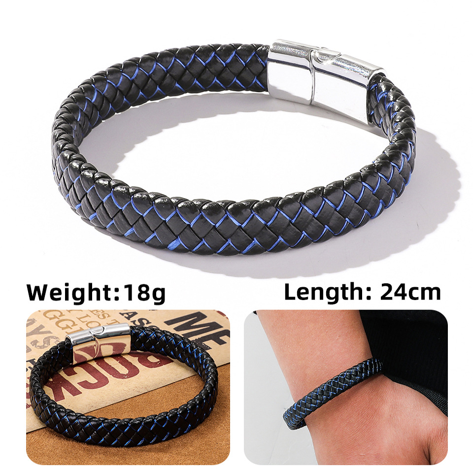 hand-woven bracelet magnetic clasp bracelet simple jewelry