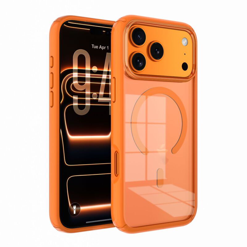Defender Dual-Color Magnetic Suction Apple Magesafe Transparent Ip17Promaxs26Ultra Four-Corner Anti-Collision Phone Case