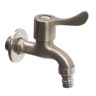 Imitation 304 stainless steel faucet balcony washing machine mop pool water nozzle single cold ordinary household 4 points quick opening faucet