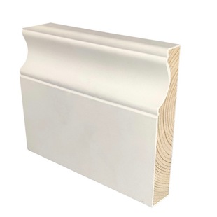 Cross-Border Manufacturer Solid Wood Skirting Board White 10cm European-Style Painted Pvc Baseboard 8cm Gypsum Baseboard