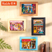 rolife������diyС�ݿ����Z΢�s�����ֹ�ƴ�bģ�ͷeľ�Y��Ů