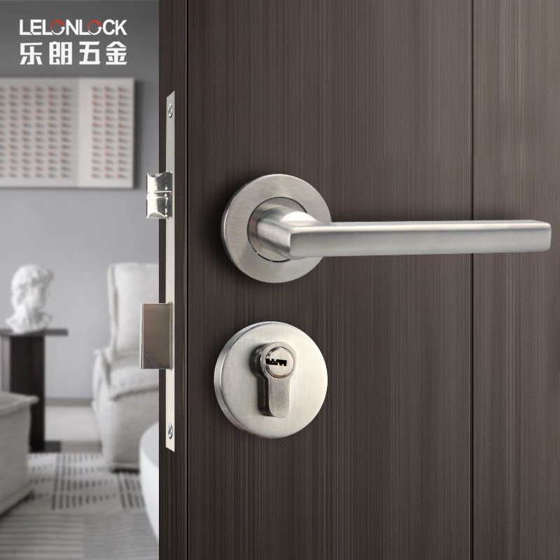 Cerradura de puerta de dormitorio interior 5072 mortaja puerta de madera split Lock luz cerradura de puerta de lujo simple manija de la puerta cerradura mecánica