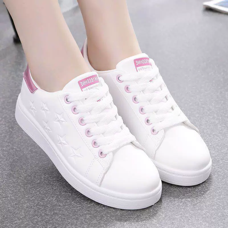Tide, white shoes, footwear, sneakers for leisure flat, 2023, trend of season, Korean style