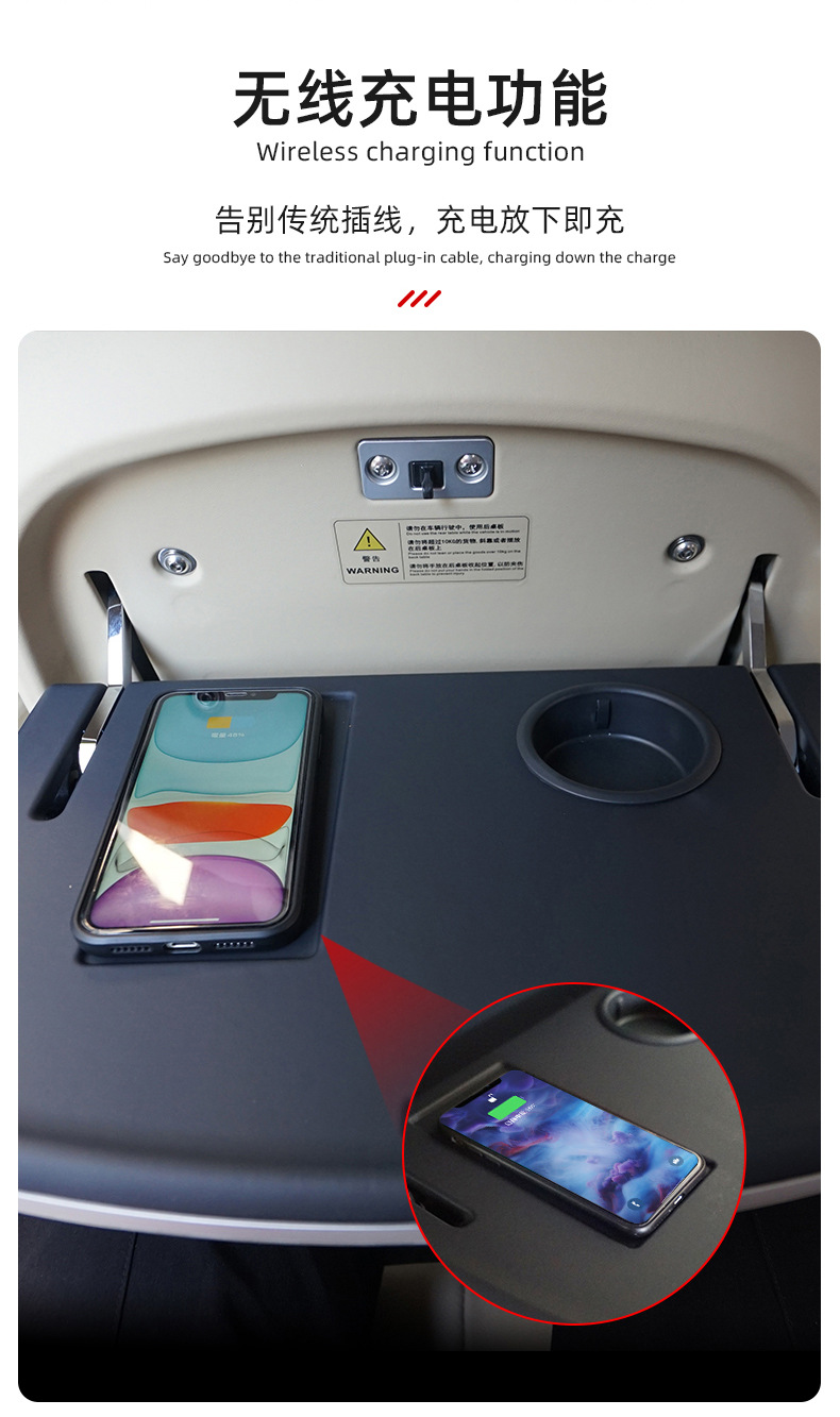 Suitable for Honda Odyssey ailisen business car modified car rear seat folding car small table Board