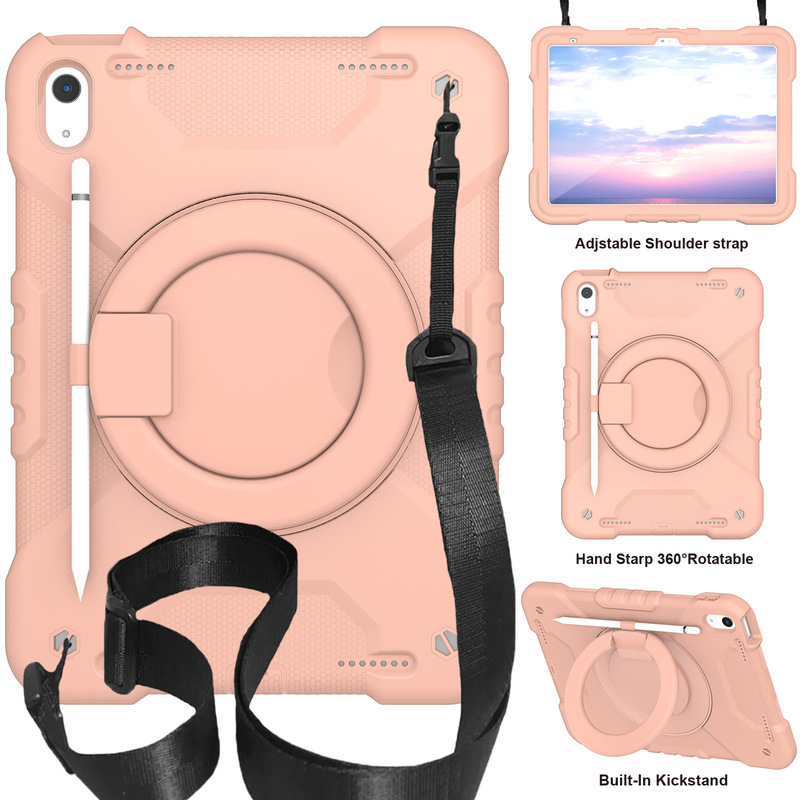 Applicable to new iPad10 generation strap rotating tablet protective case shell in stock Applicable to new iPad10 generation strap rotating tablet protective case shell in stock