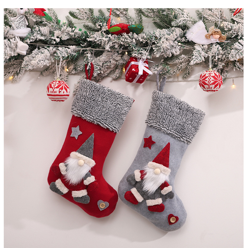 Christmas Stocking And Candy Bag Decorative Christmas Pendant_voghion.com