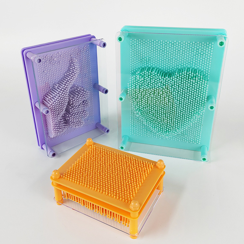 创意益智玩具 马卡龙3d立体百变针画 克隆手模玩具工艺品摆件