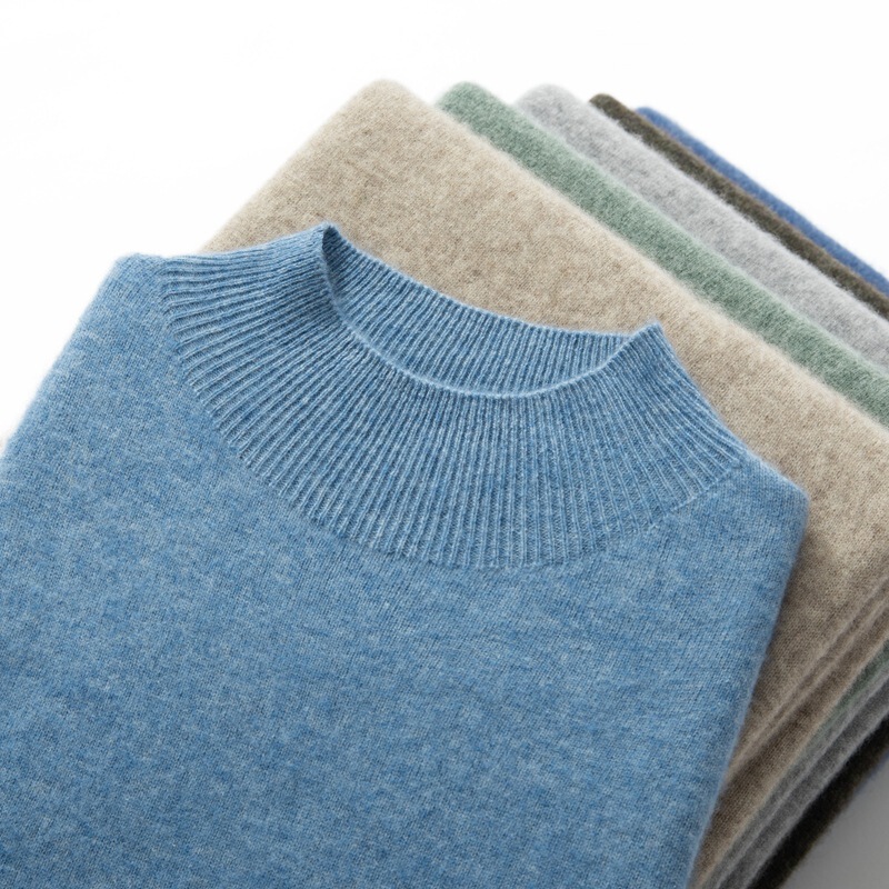 First-Line Ready-To-Wear Cashmere Men's Half-Turtleneck Pullover Sweater, New Autumn and Winter Loose Knitwear, Wool Base Layer Sweater First-Line Ready-To-Wear Cashmere Men's Half-Turtleneck Pullover Sweater, New Autumn and Winter Loose Knitwear, Wool Base Layer Sweater