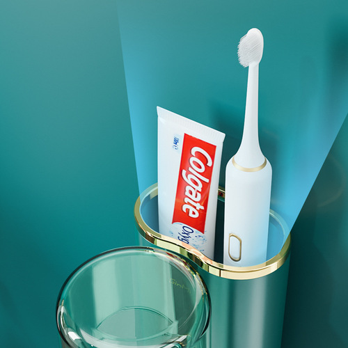 【一件代发】卫生间置物架免打孔浴室洗手间洗漱台牙刷牙膏收纳
