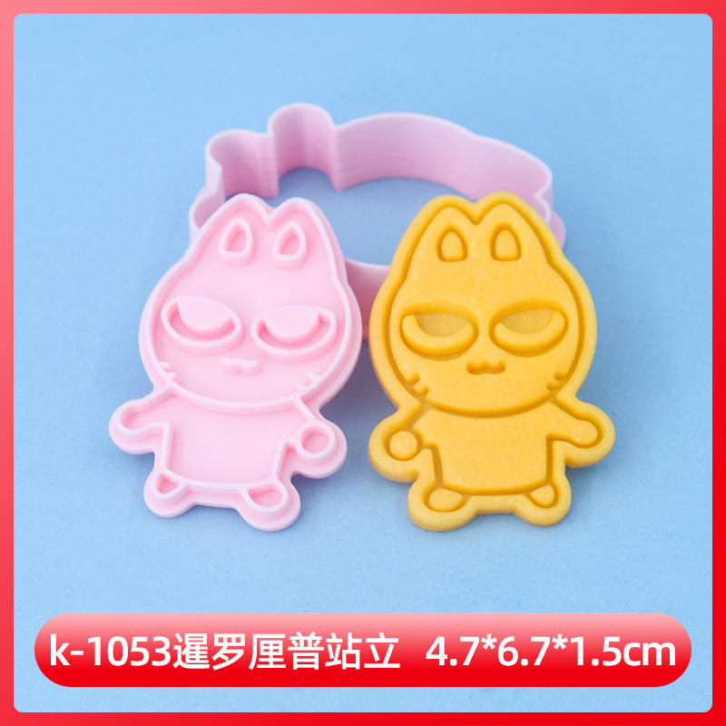 比格多栋系列饼干模具表情包3D卡通饼干模具DIY黏土动漫印花饼干|undefined