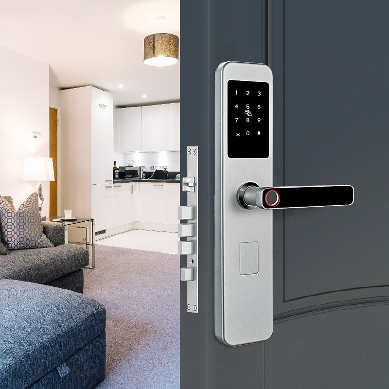 卡多利亞指紋鎖廠家批發家用防盜門智能門鎖電子鎖工程通用智能鎖