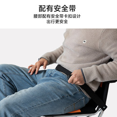 Aluminum alloy aircraft chair folding light and convenient elderly special shock-absorbing handcart with safety belt mobility scooter wholesale 