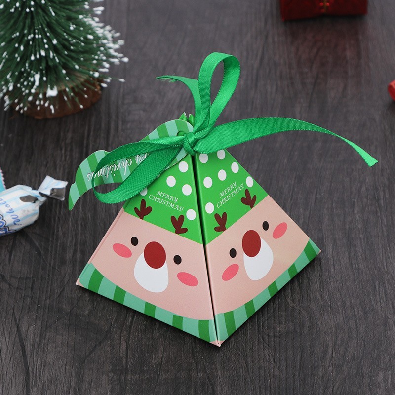 Amazon クリスマス キャンディ包装箱 クリスマスイブ 三角形キャンディボックス カートン ギフトバッグ S932 クリスマスギフトボックス|undefined