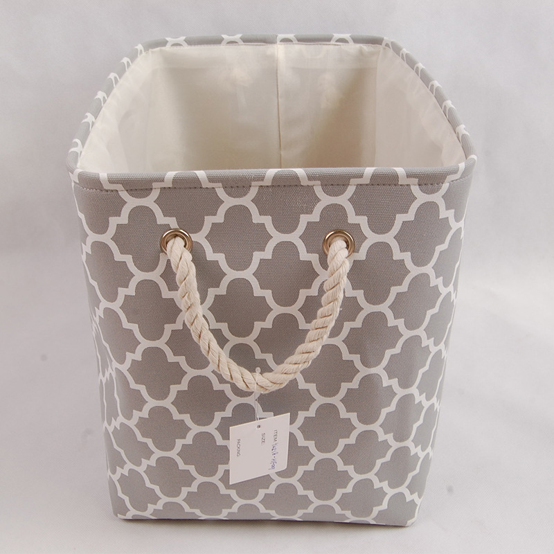 2022新款帆布收纳筐 大容量家用杂物收纳筐玩具整理袜子内衣收纳