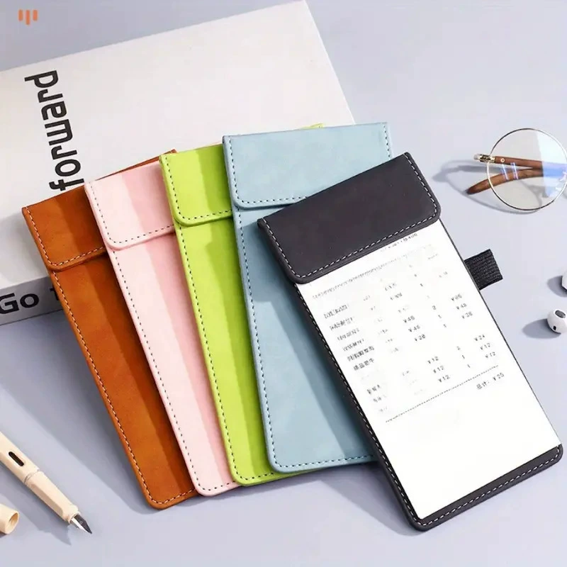 Кожаная книга для соревнований по гольфу на открытом воздухе и книга для подсчета очков, многофункциональное меню ресторана, магнитный зажим