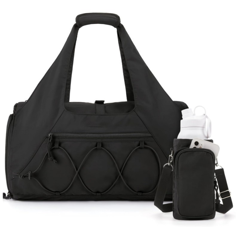 Amazon spot ligero con zapato compartimiento bolsa de equipaje con bolsillo mojado bolsa de viaje de yoga de mujer bolsa de fitness