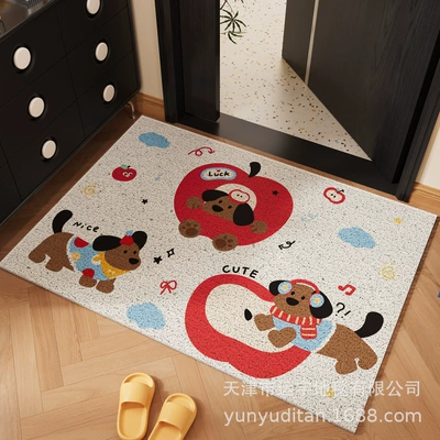 Mat, Mud Scraping, Dirt-Resistant Silk | Avtomobil döşəmə paspasları - 3-small-apple-dogs-4060cm