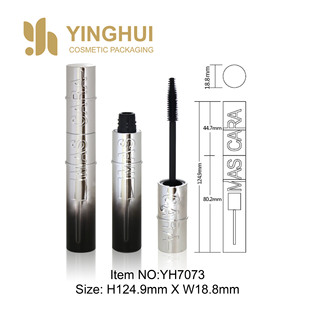 Round Eyelash Tube, Injection Molding and Spray Coating, Bottle Blow Molding and Spray Gradient, Eyelash Brush Head, Cosmetic Packaging Material