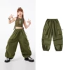 Military green work pants [B170]