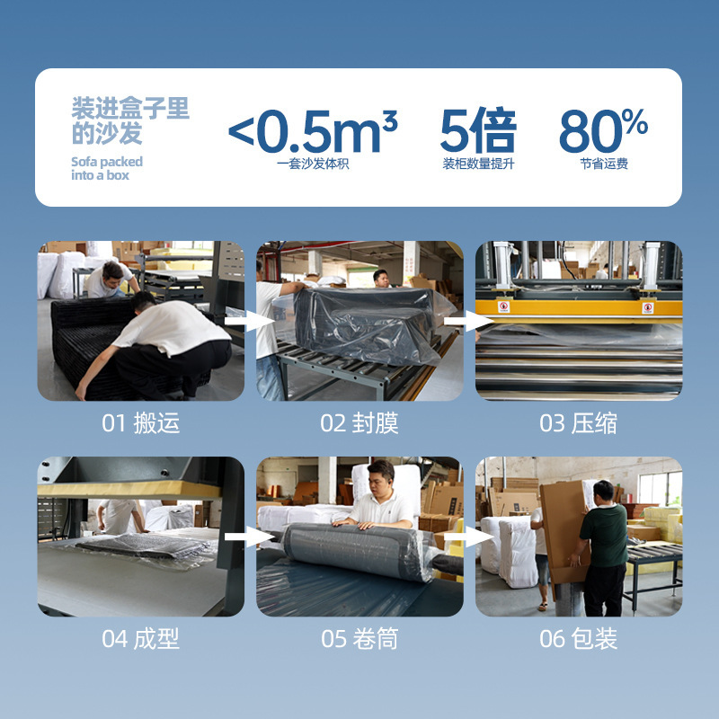 跨境真空压缩沙发单椅小户型公寓海绵布艺沙发椅三用休闲懒人沙发|undefined
