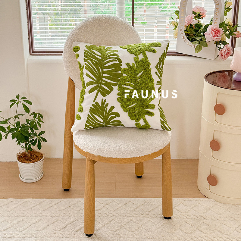 대형 잎 자수 모델 45*45