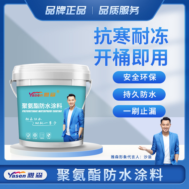 屋顶彩钢瓦平房防水补漏材料厂家一件代发水性聚氨酯防水涂料外墙