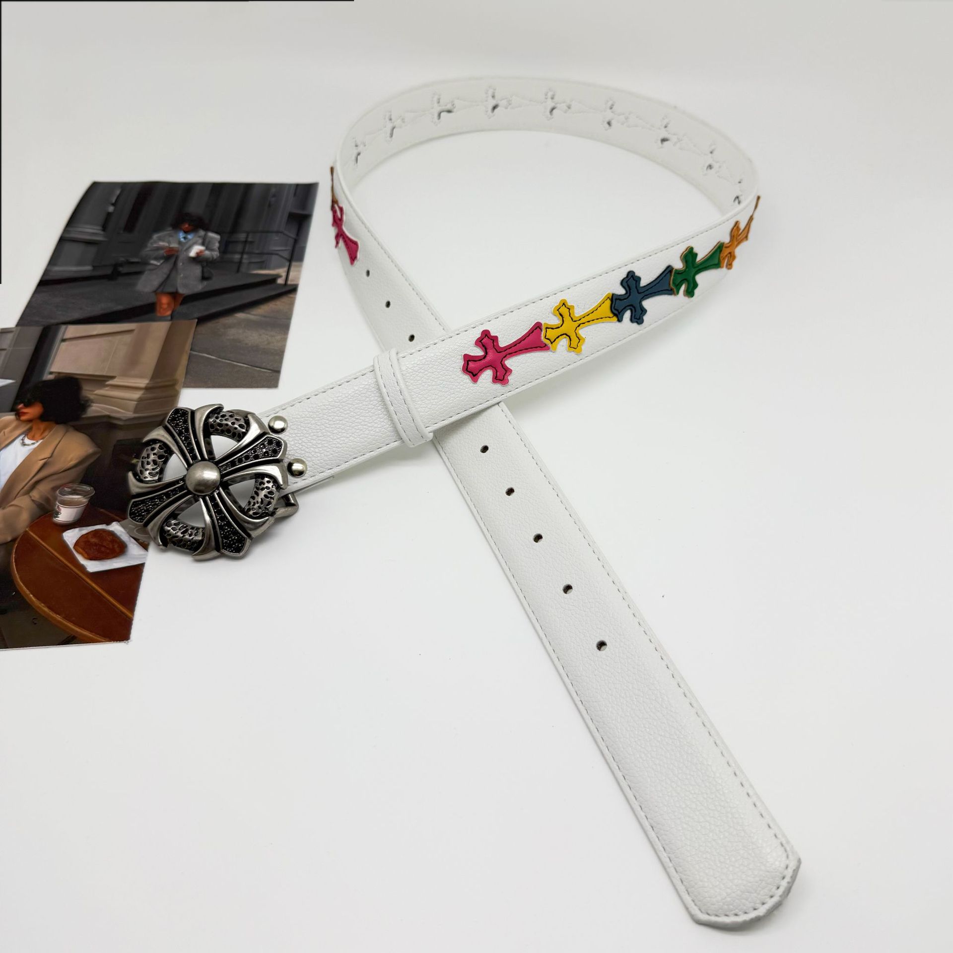 Cinturón cross de color CH cinturón clásico cinturón de jeans para hombres y mujeres cinturón de moda retro cinturón de moda cinturón de moda