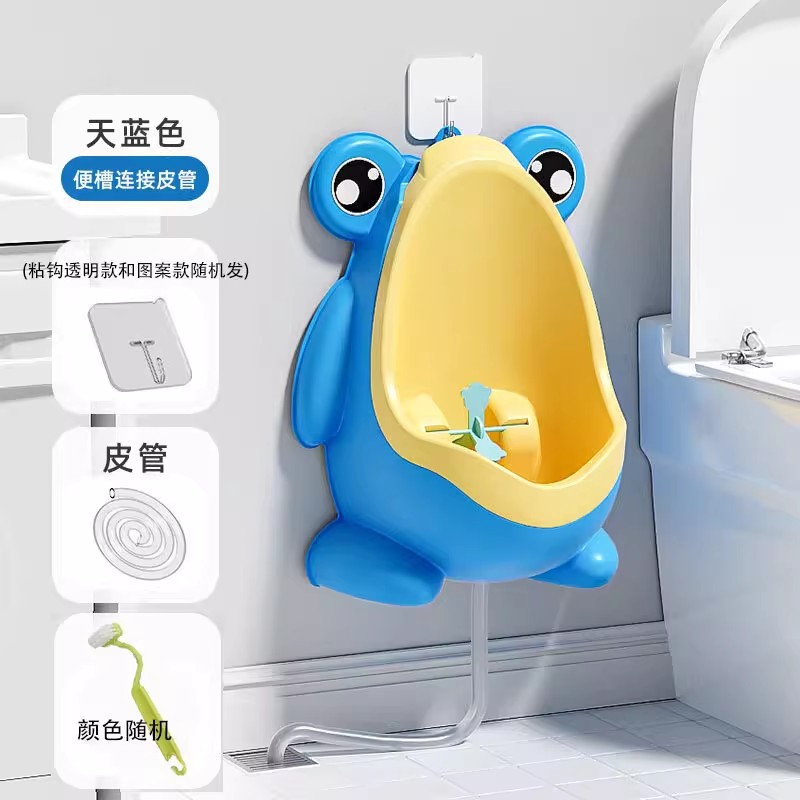 Tubo de 1 metro de largo azul y amarillo (cepillo de gancho adhesivo)