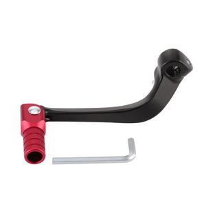 Aluminum Foldableing Shift Lever Suitable for Crf110 Off-Road Vehicle Shift Lever, Universal for Most Models, Black Rod Red