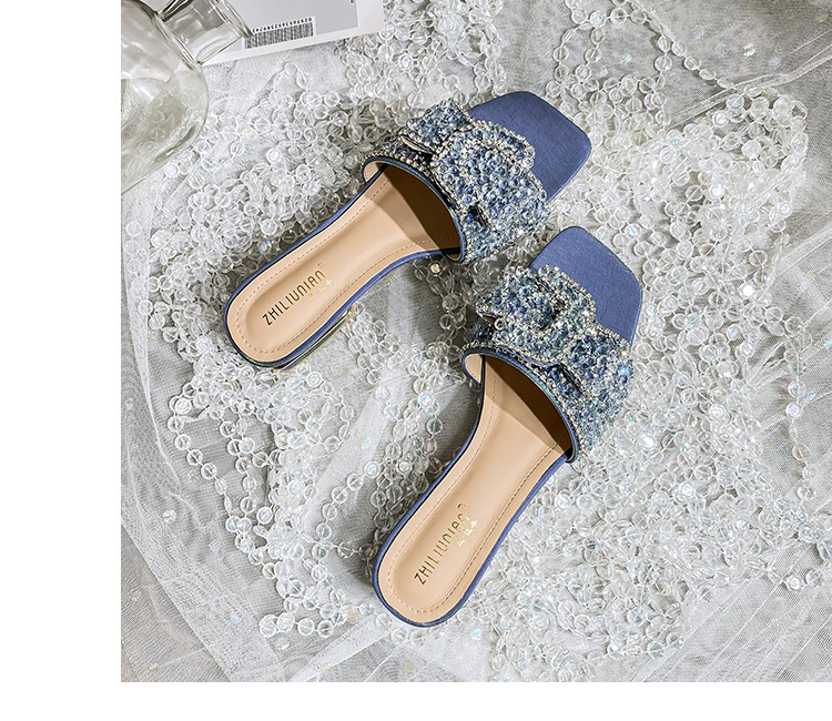 Damen Strass-pantoletten Modische Sommer Sandalen Im Feen-stil_voghion.com