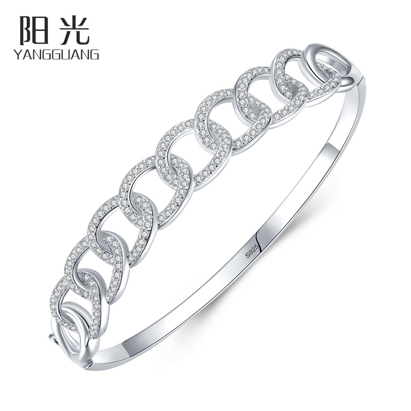 s925 sterling silver bracelet women Euro...