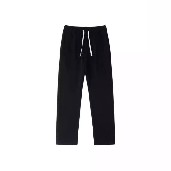 American heavyweight 390G sports leisure solid color men's and women's straight pants tide loose Joker lovers pants drawstring pants