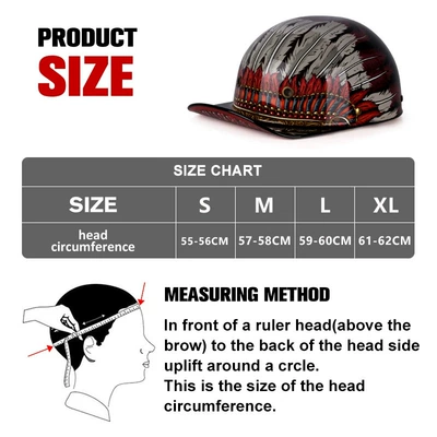 Men's Scooter Half Helmet Winter Motorcycle Safety Supplies