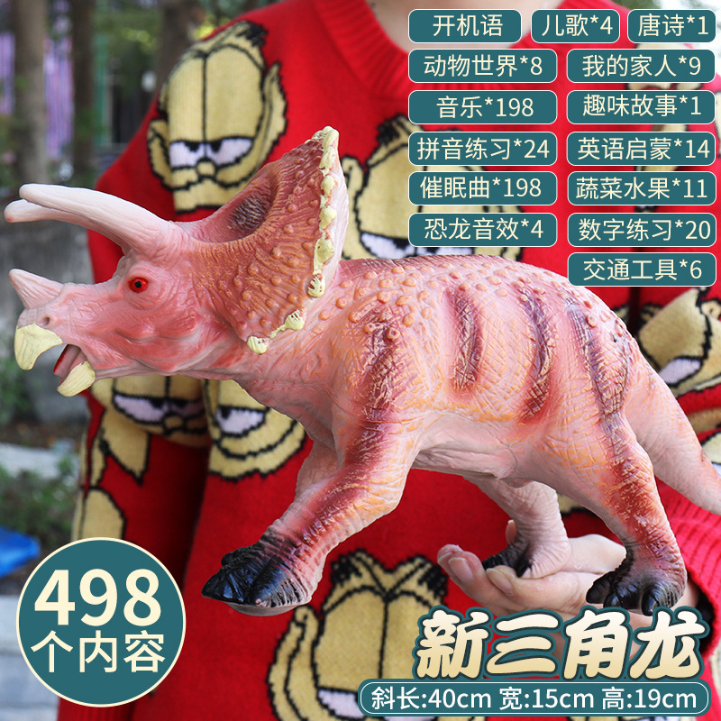 厳選】大きいサイズの柔らかいゴムの恐竜のおもちゃはゴムの電動の発声の覇王竜の模型の子供のおもちゃの卸売りをシミュレーションします。|undefined