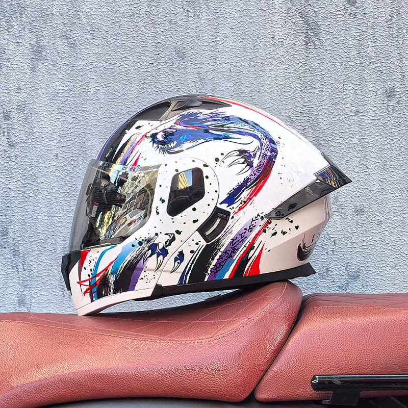 Orz 小型シェルヘルメット オープンフェイスヘルメット オートバイヘルメット オートバイ ダブルレンズ 男女兼用 オールシーズン オートバイ クルーザーヘルメット L|undefined