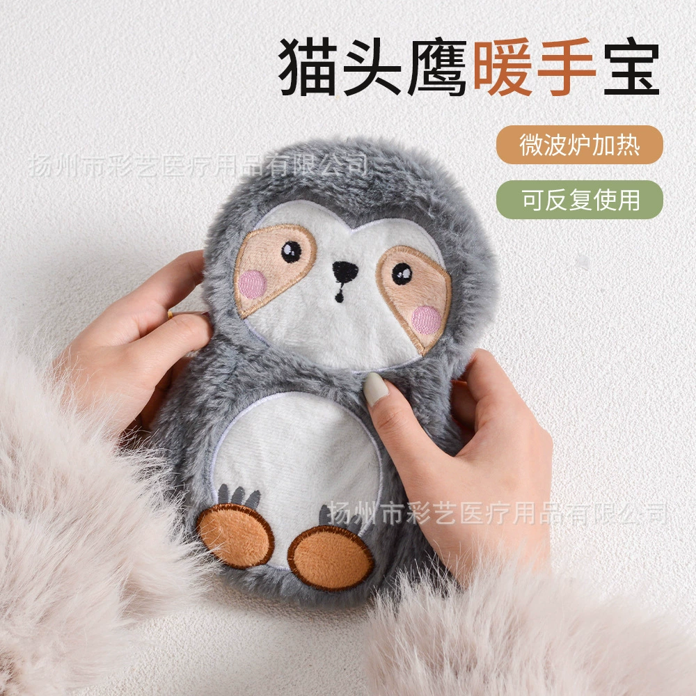 Новая зимняя грелка в виде совы, портативная, подходит для разогрева в микроволновке, милый аксессуар для дома и офиса.