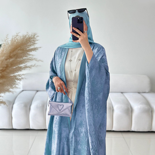Loriyatiktok E-commerce Fashion Patchwork Dubai Turkish Elegant Abaya LR796