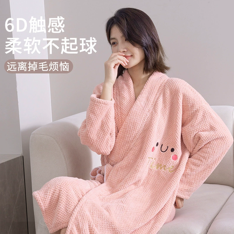 Банное полотенце IT2, 2024, новый двухслойный хлопковый домашний халат для женщин и взрослых, можно носить накидку, банный, впитывающий воду, быстросохнущий.