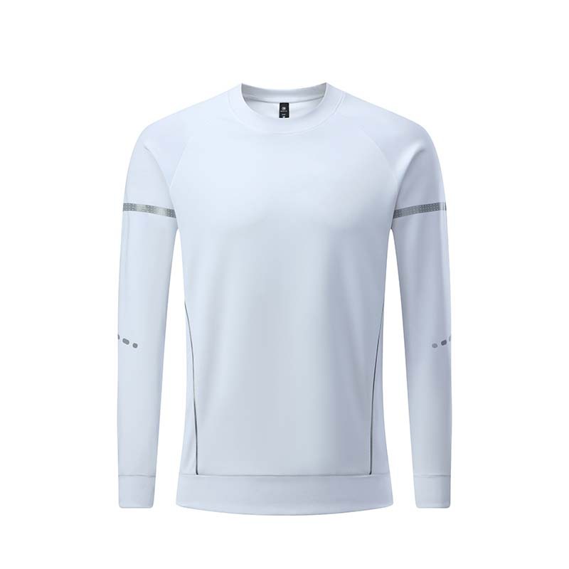 Deportes de primavera casual hombres y mujeres cuello redondo manga larga ropa de secado rápido al aire libre fitness bottoming camiseta en el mismo estilo en stock impreso B